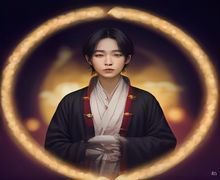 原千岁月牙发饰复刻版——与角色同款银质月牙形发饰产品图